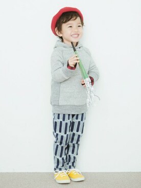 「フェリシモキッズ（フェリシモキッズ）のアイテム（パンツ）」を使った、フェリシモキッズさん（キッズ・100cm）の秋コーディネート