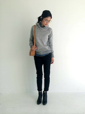 「フェリシモキッズ（フェリシモキッズ）のアイテム」を使った、フェリシモキッズさん（レディース・165cm）の冬コーディネート