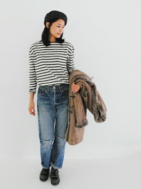 「フェリシモキッズ（フェリシモキッズ）のアイテム」を使った、フェリシモキッズさん（レディース・165cm）の冬コーディネート