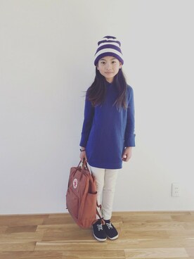 「フェリシモキッズ（フェリシモキッズ）のアイテム（ワンピース/ドレス）」を使った、フェリシモキッズさん（キッズ・130cm）の冬コーディネート
