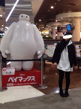 「ベイマックス」｜「アイテム（その他アウター）」を使った、めえこさん（レディース・164cm）の冬コーディネート