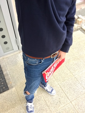 「しまむら（シマムラ）のアイテム（バッグ）」を使った、takaさん（メンズ・171cm）の秋コーディネート