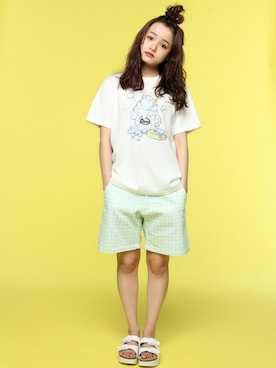 「DING（ディング）のアイテム（パンツ）」を使った、DING_officialさん（レディース・156cm）の夏コーディネート