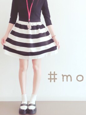 「school」｜「アイテム（ワンピース/ドレス）」を使った、momo.さん（レディース・161cm）の春コーディネート