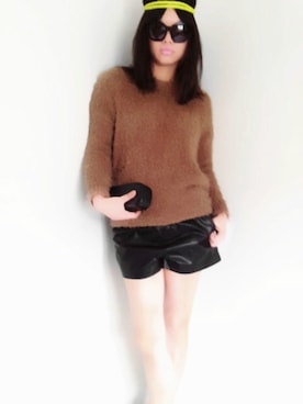 「NSF（エヌエスエフ）のアイテム」を使った、eggさん（レディース・163cm）の春コーディネート