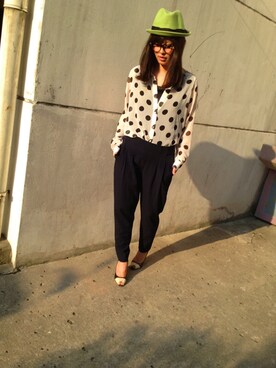 「STYLENANDA（スタイルナンダ）のアイテム（スラックス）」を使った、eggさん（レディース・163cm）の春コーディネート