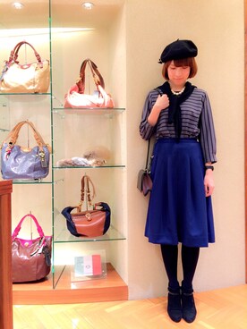 「ウエストイン」｜「アイテム（ブーティ）」を使った、shokoさん（レディース・165cm）の秋コーディネート