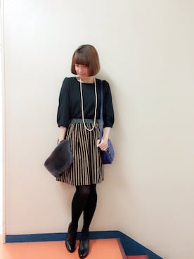 「KATHARINE ROSS（キャサリンロス）のアイテム（ブーティ）」を使った、shokoさん（レディース・165cm）の冬コーディネート