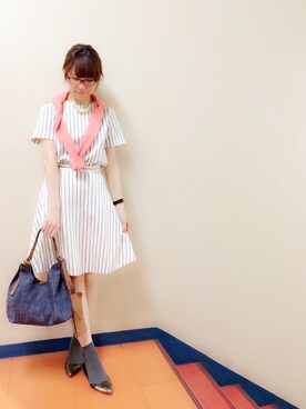 「おめかしコーデ」｜shokoさん（レディース・165cm）の春コーディネート