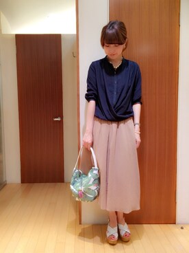 「KATHARINE ROSS（キャサリンロス）のアイテム（サンダル）」を使った、shokoさん（レディース・165cm）の夏コーディネート
