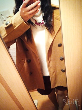 「Honeys（ハニーズ）のアイテム（ダウンジャケット/コート）」を使った、Ｒ  ℹ️さん（レディース・163cm）の冬コーディネート