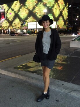 「STYLENANDA（スタイルナンダ）のアイテム（シャツワンピース）」を使った、rach@さん（レディース・169cm）の秋コーディネート