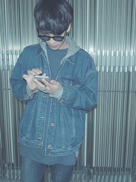 「MONKI（モンキ）のアイテム（ジャケット/アウター）」を使った、RYOYA (GRAFIXX)さん（メンズ・184cm）の春コーディネート