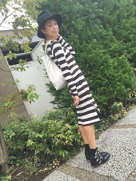 「cheap monday」｜「アイテム（ワンピース/ドレス）」を使った、木野園子さん（レディース・160cm）の夏コーディネート