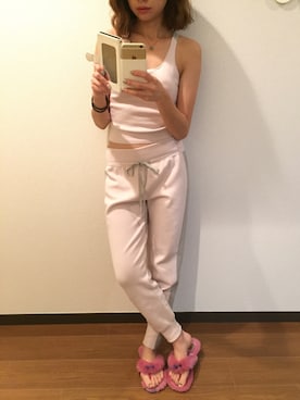 「アイテム（ブラジャー）」を使った、木野園子さん（レディース・160cm）の冬コーディネート