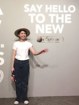 「rag & bone（ラグアンドボーン）のアイテム（帽子）」を使った、木野園子さん（レディース・160cm）の春コーディネート