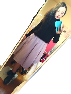 「アイテム（ブーティ）」を使った、miyuphocoさん（レディース・145cm・20代）の冬コーディネート