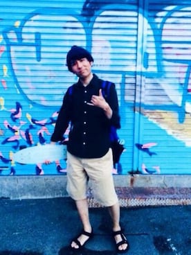 「アイテム（その他）」を使った、maxiさん（メンズ・162cm）の夏コーディネート