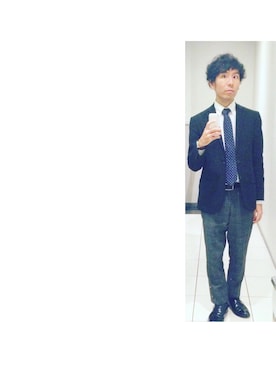 「スーツ」｜maxiさん（メンズ・162cm）の冬コーディネート