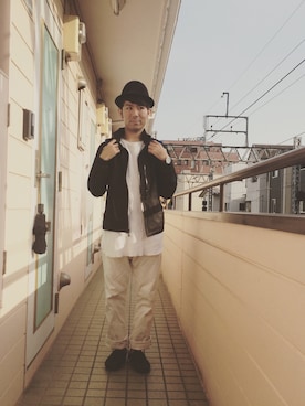 「GAP（ギャップ）のアイテム（マウンテンパーカー）」を使った、maxiさん（メンズ・163cm）の春コーディネート