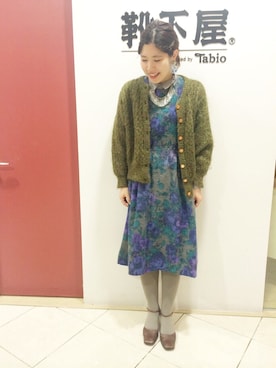 「アイテム（タイツ/ストッキング）」を使った、YUKIさん（レディース・160cm）の冬コーディネート