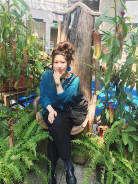 「アイテム（ドレスシューズ）」を使った、YUKIさん（レディース・161cm）の秋コーディネート