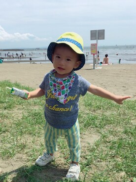 「ZARA（ザラ）のアイテム（スニーカー、その他）」を使った、A_chinさん（キッズ・80cm）の秋コーディネート