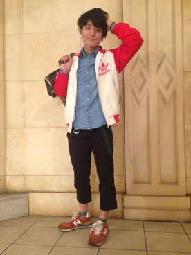 「アイテム（ジャージ）」を使った、cosukeさん（メンズ・160cm・20代）の秋コーディネート
