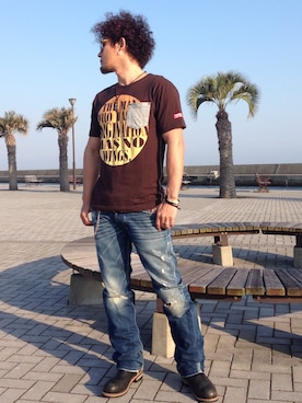 アフロさんのコーディネート