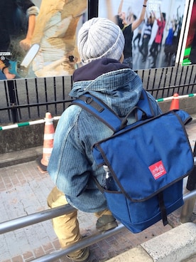 「STUSSY（ステューシー）のアイテム（ニットキャップ/ビーニー）」を使った、内野 大悟さん（メンズ・177cm）の秋コーディネート