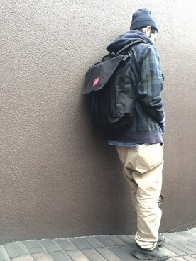 「Manhattan Portage」｜内野 大悟さん（メンズ・177cm）の冬コーディネート