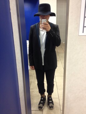 「Yohji Yamamoto（ヨウジヤマモト）のアイテム（レッグウェア）」を使った、だーちーさん（メンズ・170cm）の夏コーディネート