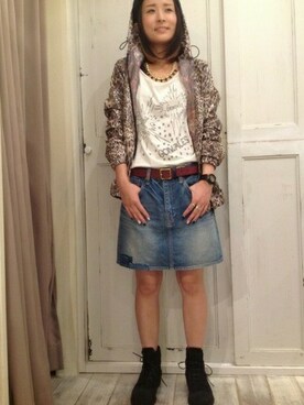「B'2nd（ビーセカンド）のアイテム（アクセサリー）」を使った、B'2nd roit ＳＨＩＮＪＵＫＵさん（レディース・153cm）の秋コーディネート