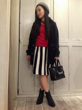 「B'2nd（ビーセカンド）のアイテム（ブルゾン）」を使った、B'2nd roit ＳＨＩＮＪＵＫＵさん（レディース・155cm）の秋コーディネート