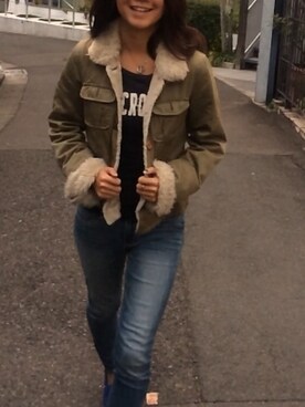 「Abercrombie&Fitch（アバークロンビーアンドフィッチ）のアイテム（その他アウター）」を使った、sese228さん（レディース・157cm）の夏コーディネート