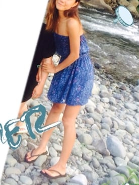 「Abercrombie&Fitch（アバークロンビーアンドフィッチ）のアイテム（ワンピース）」を使った、sese228さん（レディース・157cm）の夏コーディネート