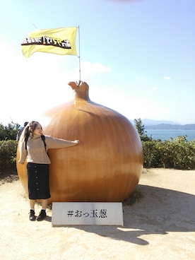 「しまむら（シマムラ）のアイテム（ニット/セーター、ベージュ系）」を使った、pir☺︎ ︎さん（レディース・158cm）の秋コーディネート