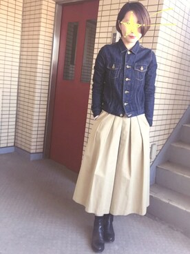 「SHIPS for women（シップスフォーウィメン）のアイテム（ブーツ）」を使った、Haruさん（レディース・165cm）の冬コーディネート