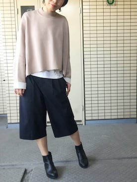 「SHIPS for women（シップスフォーウィメン）のアイテム（ブーツ）」を使った、Haruさん（レディース・165cm）の春コーディネート