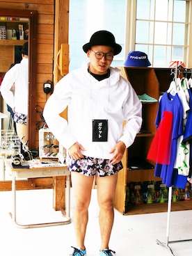 「 ハット」｜「アイテム（アクセサリー）」を使った、・・・ーーさん（メンズ・174cm）の秋コーディネート