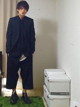「アレキサンダーワン」｜「アイテム（ジャケット/アウター）」を使った、みやたくさん（メンズ・176cm）の冬コーディネート