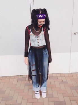 「FIG&VIPER（フィグアンドバイパー）のアイテム（その他トップス）」を使った、moMoさん（レディース・155cm）の秋コーディネート