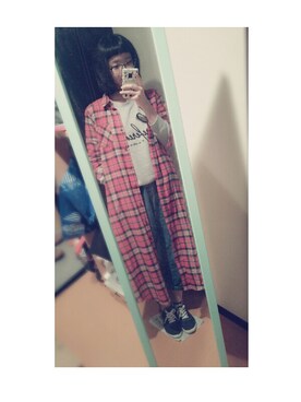 「HUG（ハグ）のアイテム（パンツ）」を使った、kahoさん（レディース・164cm）の冬コーディネート