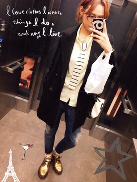 「ZARA BASIC（ザラベーシック）のアイテム（その他アウター）」を使った、erikaさん（レディース・175cm）の春コーディネート