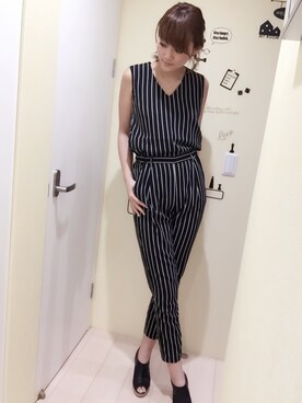 「アイテム（つなぎ/オールインワン）」を使った、erikaさん（レディース・175cm・20代）の春コーディネート