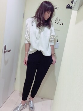 「ニットアップ」｜「アイテム（その他シューズ）」を使った、erikaさん（レディース・175cm）の秋コーディネート