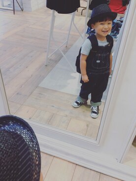 「F.O.KIDS（エフオーキッズ）のアイテム（バッグ）」を使った、soufuuさん（キッズ・90cm）の夏コーディネート