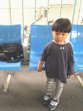 「F.O.KIDS（エフオーキッズ）のアイテム（バッグ）」を使った、soufuuさん（キッズ・90cm）の夏コーディネート