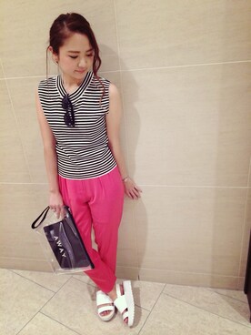 hiroe kaminogouyaさん（レディース・157cm）の春コーディネート