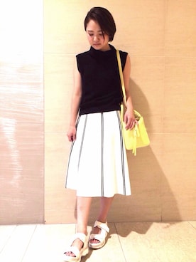 「アイテム（スカート）」を使った、hiroe kaminogouyaさん（メンズ・157cm）の夏コーディネート